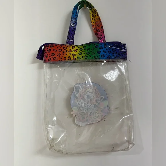 VINTAGE RAINBOW Baby tiger lisa frank shoulder clear bag - Picture 2 of 3